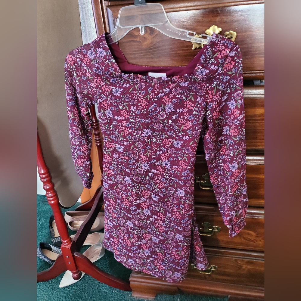 Floral Long Sleeve Dress